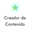 insignia creador de contenido